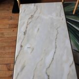Marble and brass console/shelf