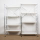 Etagère modulable vintage bois et aluminium 1970