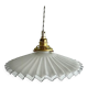 Suspension in electrified serrated white opaline to nine