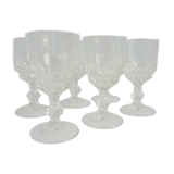 6 glasses with a liqueur