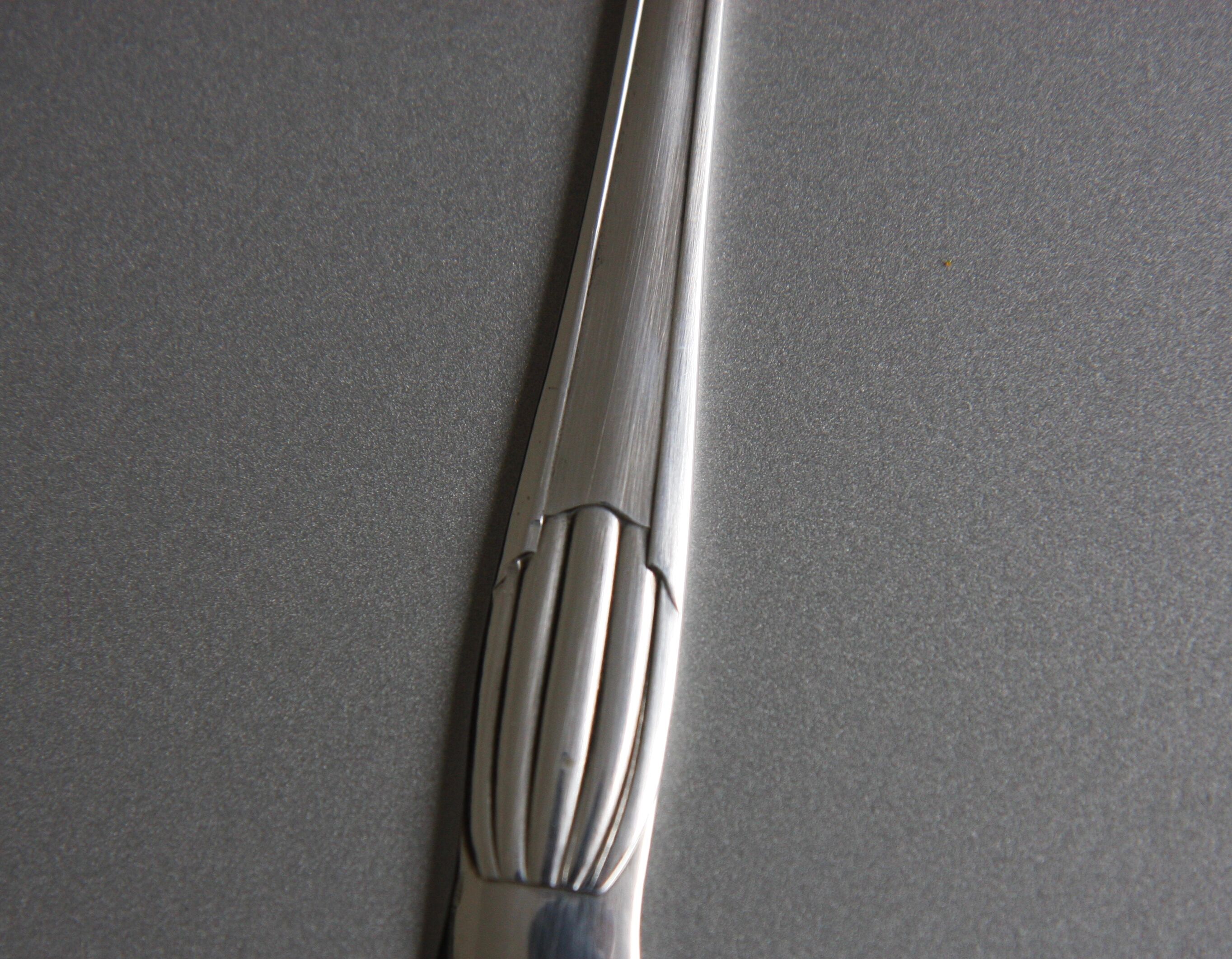Art Deco-style silver metal sugar pinch 1930