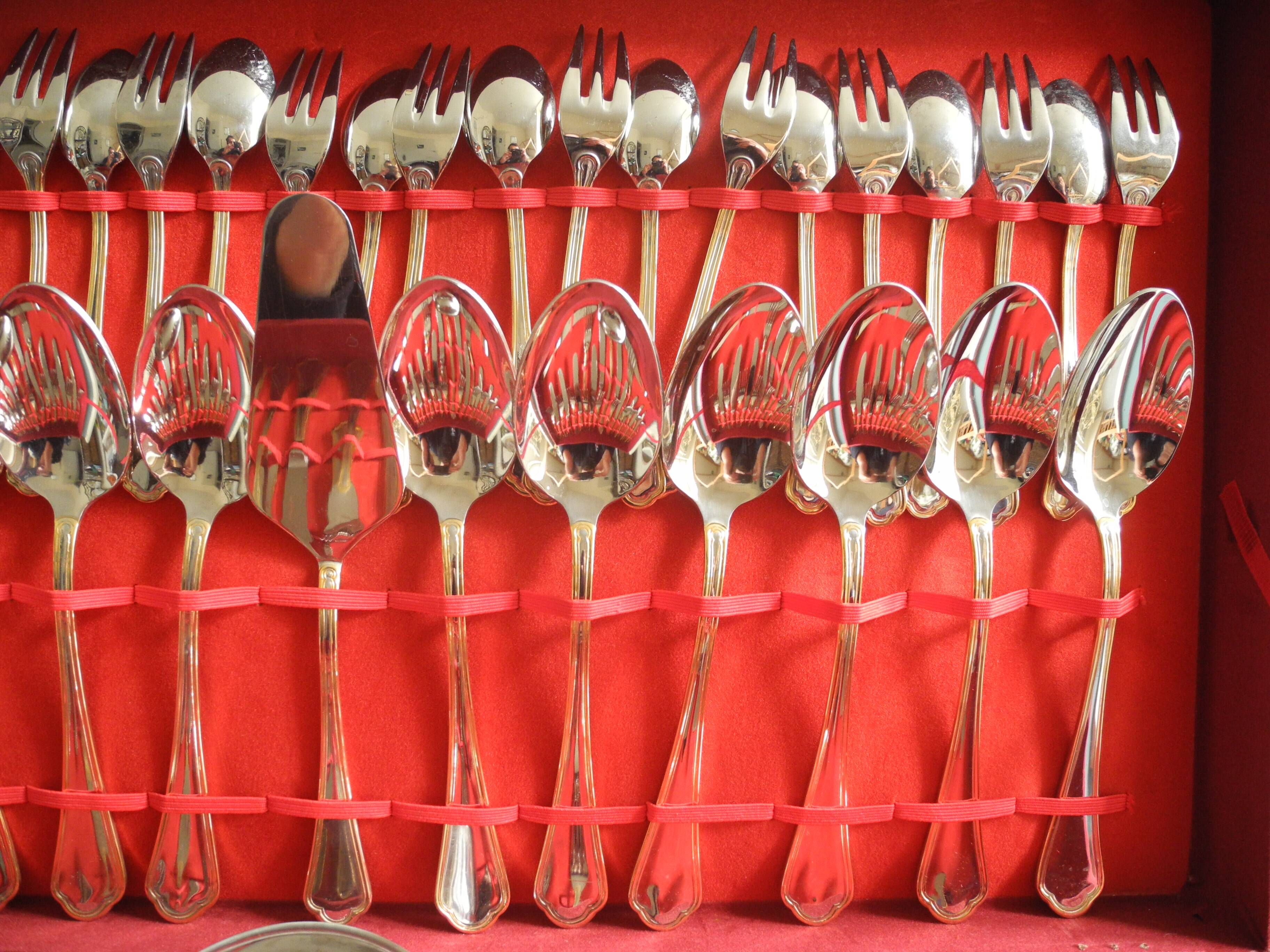 62-piece vintage stainless steel cutlery set, Eme 18/10, Italy