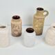 Vases vintage Jura de Scheurich Ceramic, RFA, années 1970, ensemble de 5