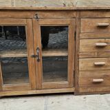 Ancien vaisselier en teck birman