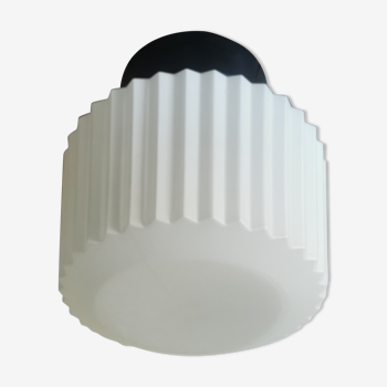 Philips vintage ceiling lamp pleated glass