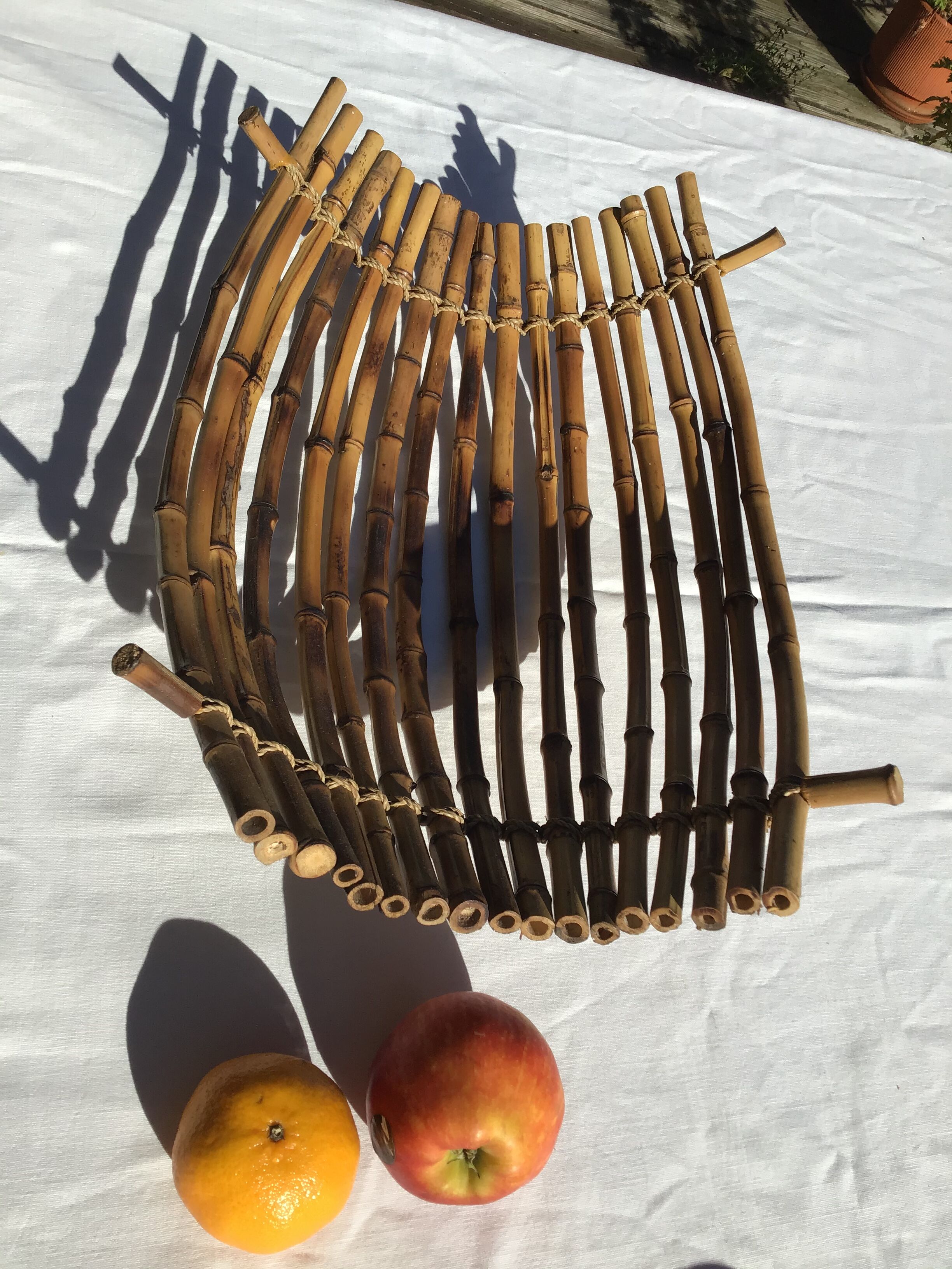 Natural bamboo basket 41cmx29cm