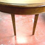 Dining room table in solid walnut central base 19th century