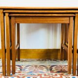 Pull-out tables teak by Remploy