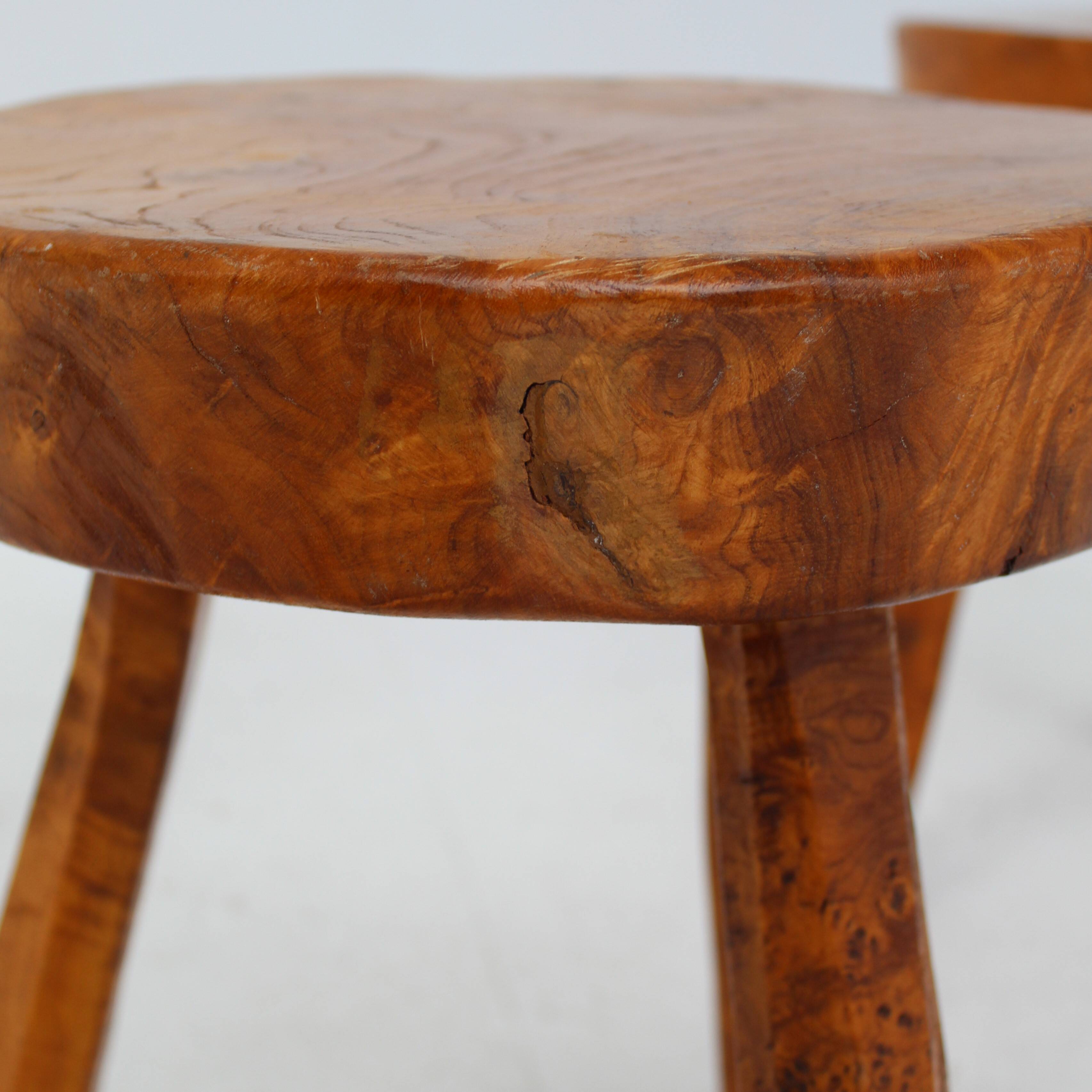 Burl wood stools