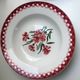 Set of 11 plates signed Mignardises Sarreguemines hand painted decor