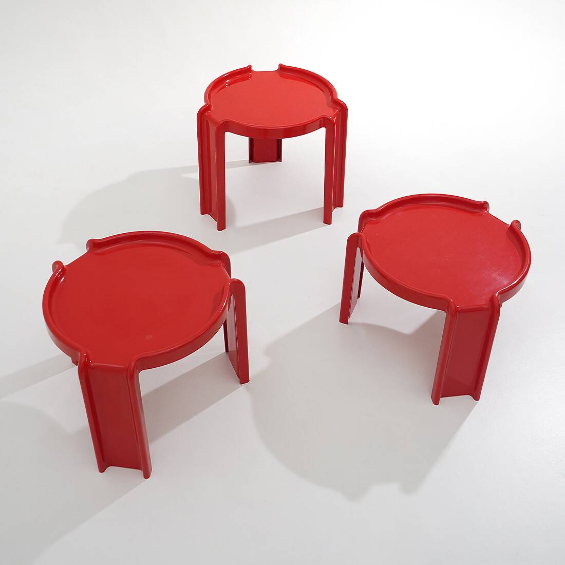 3 coffee tables by Giotto Stoppino for Kartell, 1960s