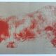 Original lithograph on Ingres paper signed by Claude GARACHE, Suite Vermillon V, 1981