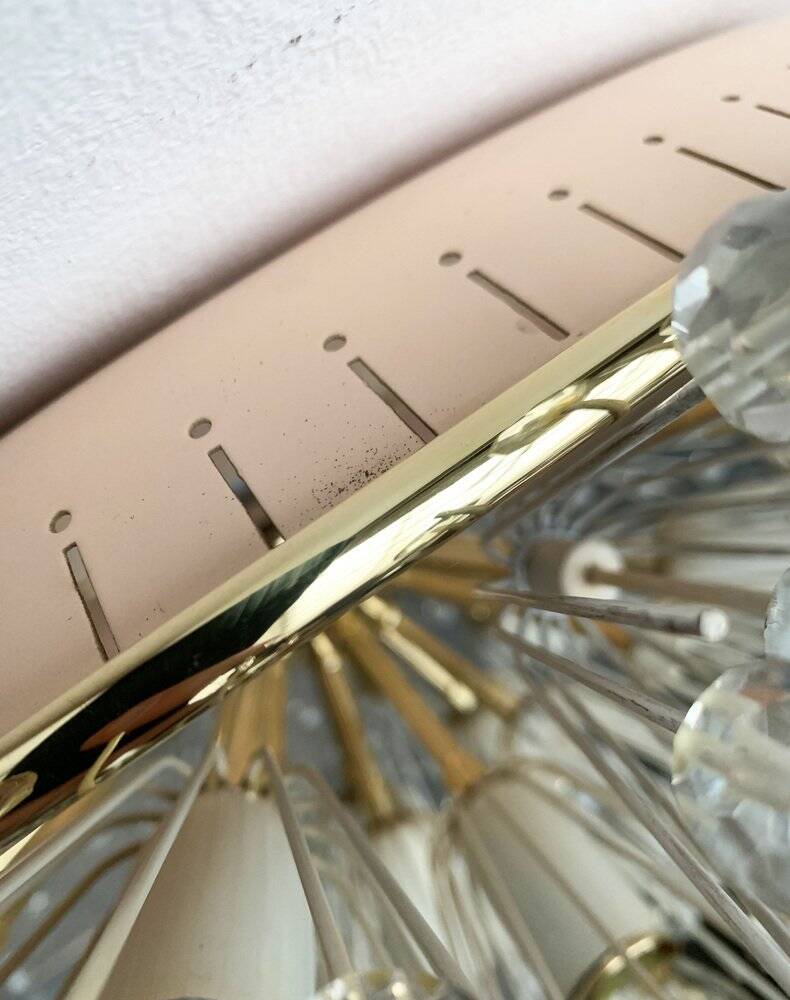 Austrian Flower Ceiling Lamp by Emil Stejnar for Rupert Nikoll, Vienna, Austria, 1950s