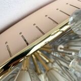 Austrian Flower Ceiling Lamp by Emil Stejnar for Rupert Nikoll, Vienna, Austria, 1950s