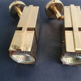 Paire de spots appliques murales loft space age années 70