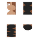 4 geometric art prints. A3 format (29.7x42cm)