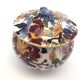 Old Sugar Bowl Candy Box Covered Earthenware Pot Gien Peonies
