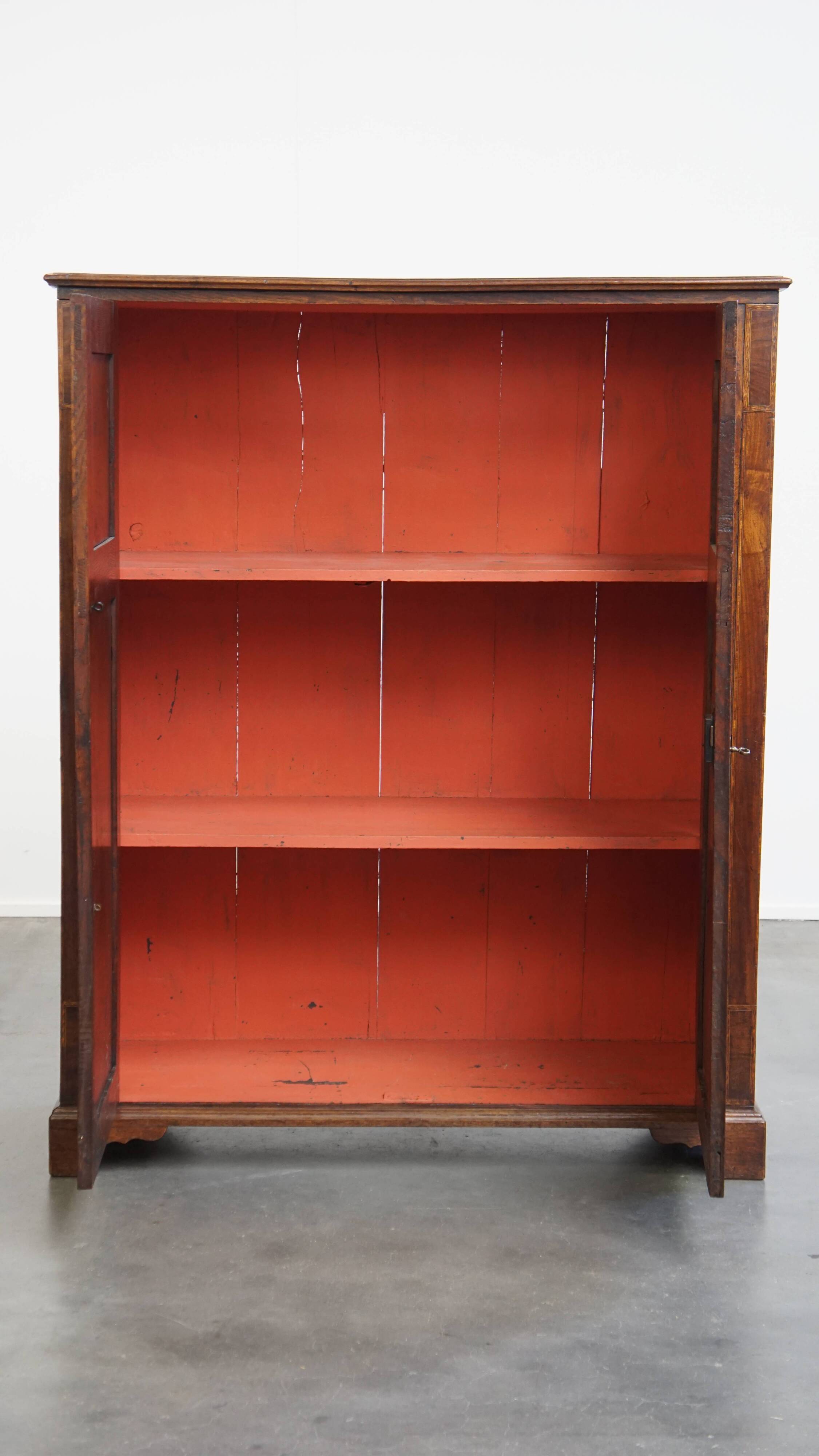18th-Century Antique English 2-Door Cabinet