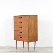 Midcentury Chest Of Drawers In Teak. Vintage Modern / Scandinavian / Retro / Danish Style