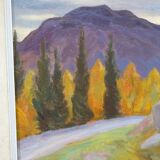 Steen Flemming ( 1897-1977 ), Swedish Impressionist Painting, 1948, Oil on Panel, Framed.