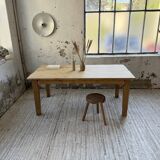 Solid oak farmhouse table 180 cm