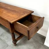 Large farm table - solid cherry - superb patina