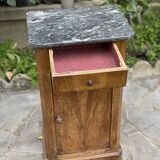 Nightstand - bedside table with marble top