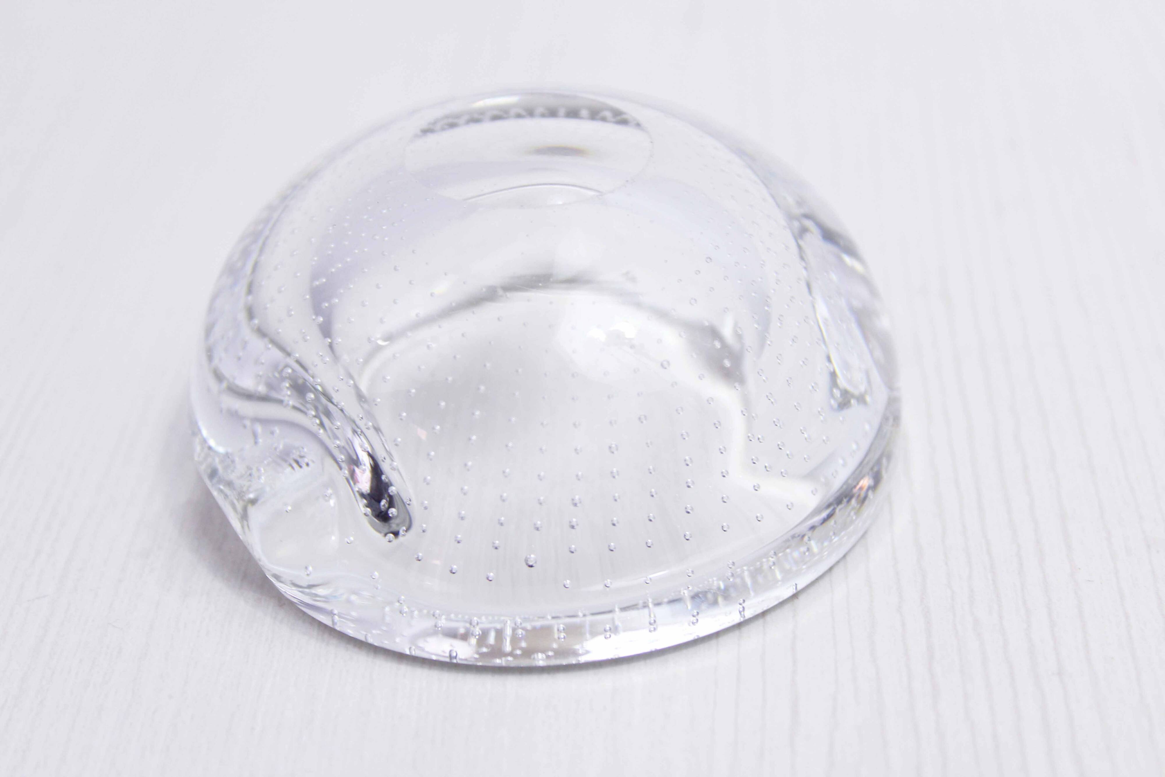 Bubble glass ashtray