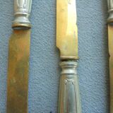 12 Antique Silver-Plated Melon Knives