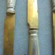 12 Antique Silver-Plated Melon Knives