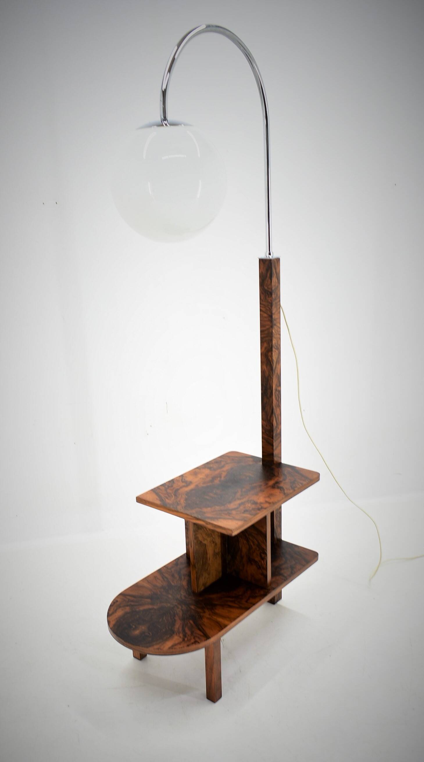 1930s Art Deco Floor Lamp, Czechoslovakia