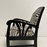 Armchair style Louis XV zebra