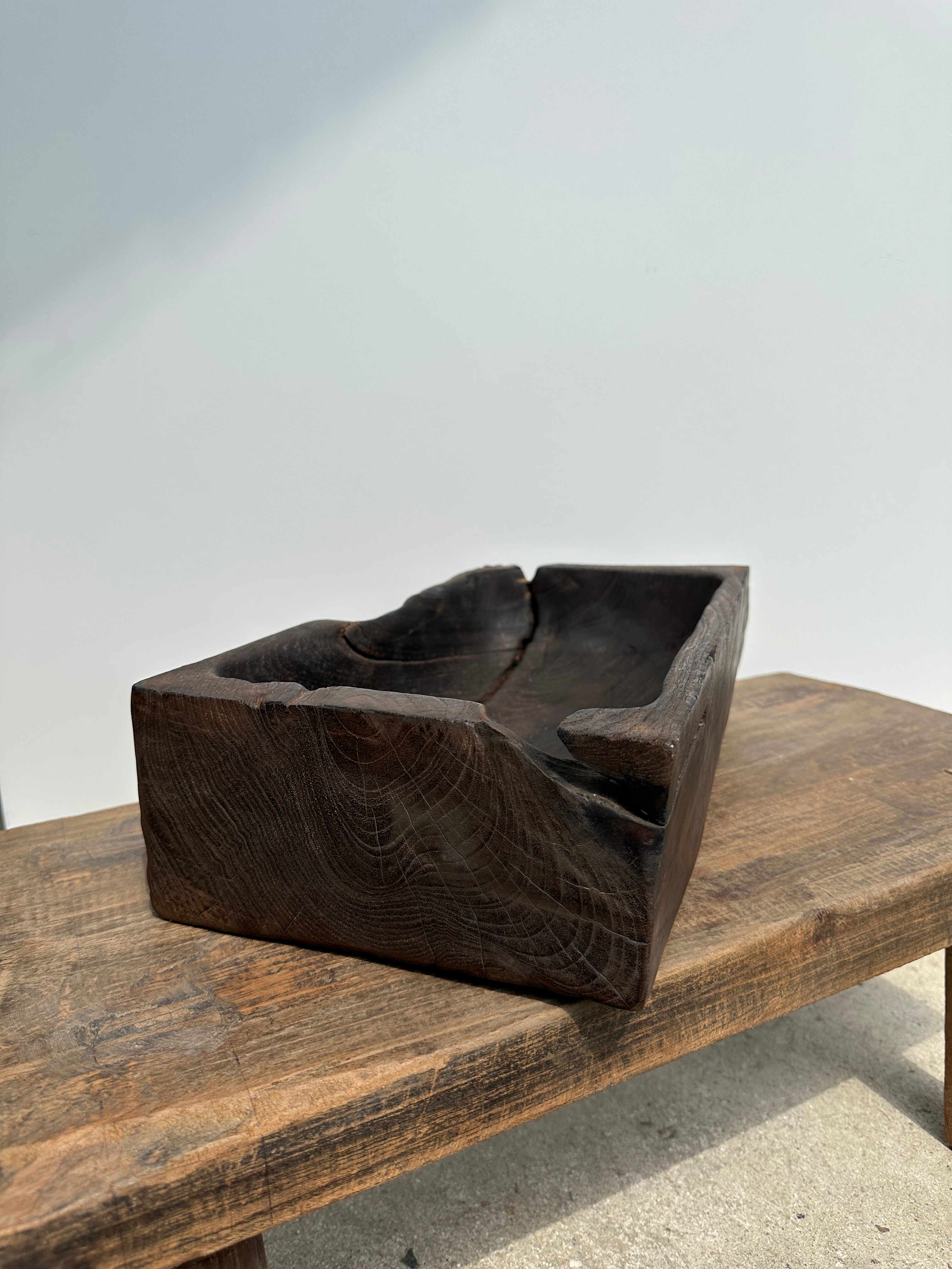 Asian teak empty pocket