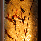 Accolay lamp with copper and resin shade