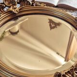 Round beveled mirror