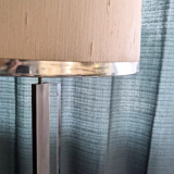 Plexiglass and chrome metal floor lamp by Philippe Jean, 1970s.