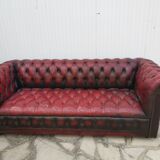 Leather chesterfield