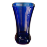 Square blue vase