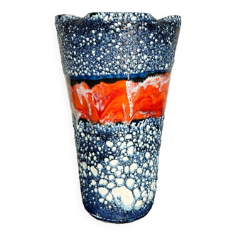 Large lava vase Vallauris 1960s