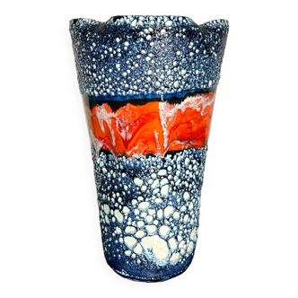 Grand vase lave Vallauris années 60