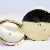 Vintage box in brass and mother-of-pearl