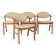 Set of 4 Danish Teak Dining Chairs by Schou Andersen Møbelfabrik, 1970s