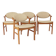 Set of 4 Danish Teak Dining Chairs by Schou Andersen Møbelfabrik, 1970s