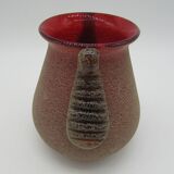 small vase glazed glass art-deco style