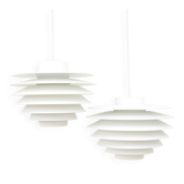 Pair of Verona lamps, design by S. Middelboe for Lyfa, Denmark 1968