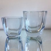 Pair of Strombergshyttan crystal  ases