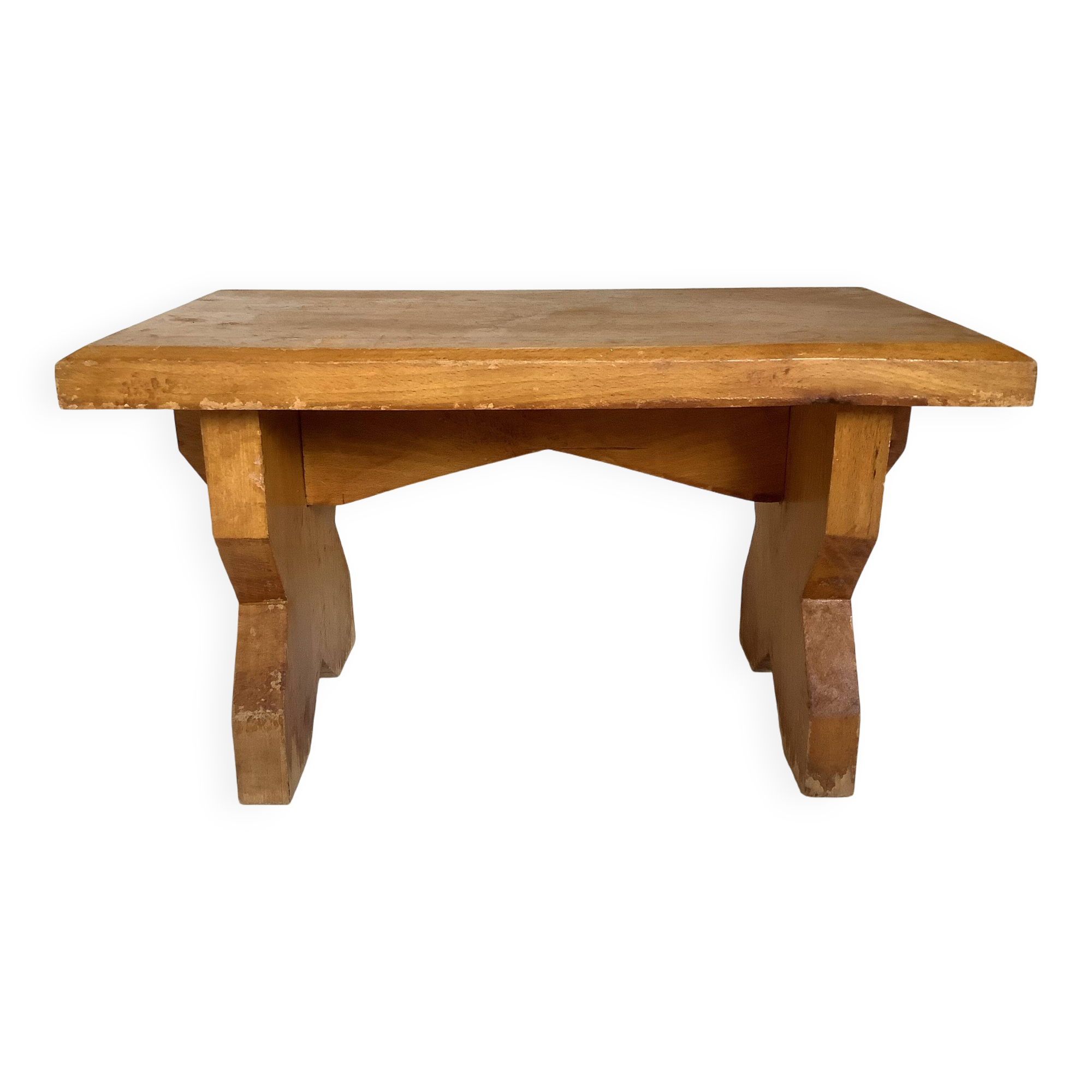 Small wooden bench stool step