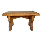 Marche pied petit tabouret en bois