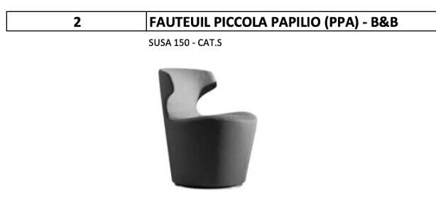 Fauteuils Piccola Papilio (PPA) - B&B