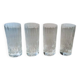 Set of 4 crystal glasses